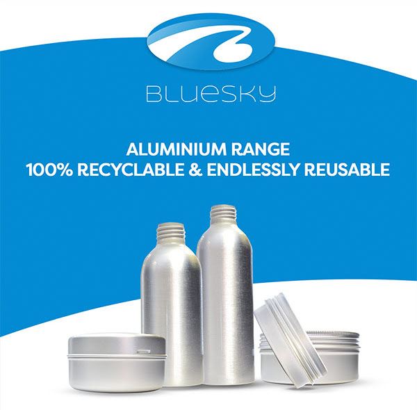 BLUESKY's aluminium range is 100% recyclable and endlessly reusable!